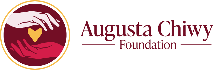 Augusta Chiwy logo with 2 hands and yellow heart